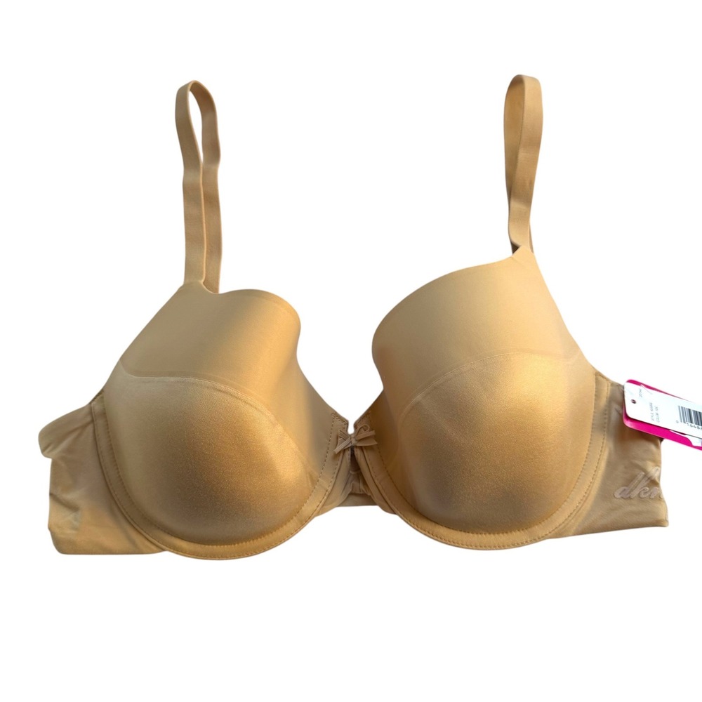 DKNY Nude Tan T-Shirt Bra 36B Underwire Lightly Lined New With Tags
